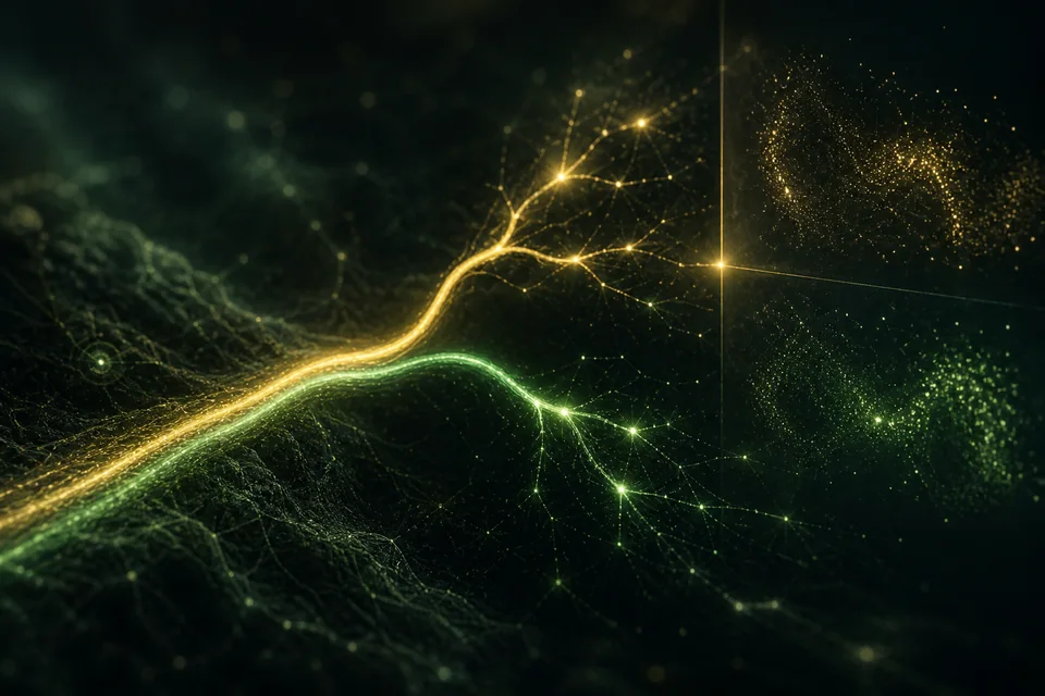 Two data pathways diverging through confounders into relative and absolute risk frames