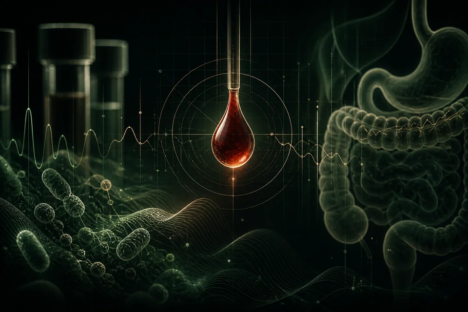 Laboratory sample channel, biomarker bands and microbial signals in a dark diagnostic interface